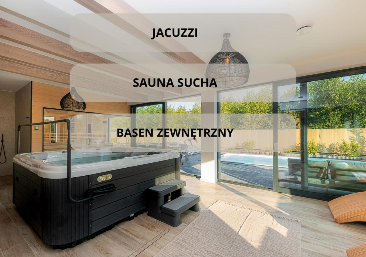 Mielnovo - Dom Z Basenem, Sauna I Jacuzzi Großmöllen Exterior foto