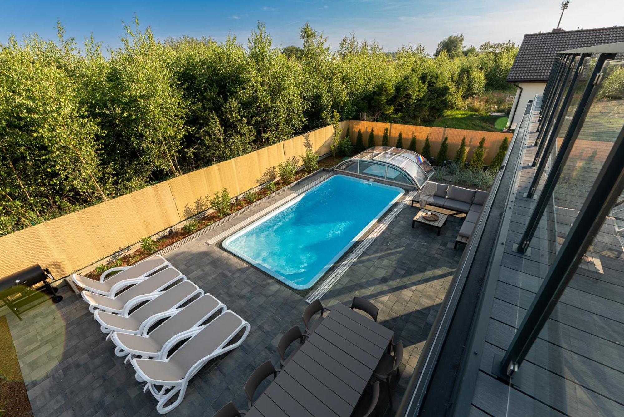 Mielnovo - Dom Z Basenem, Sauna I Jacuzzi Großmöllen Exterior foto